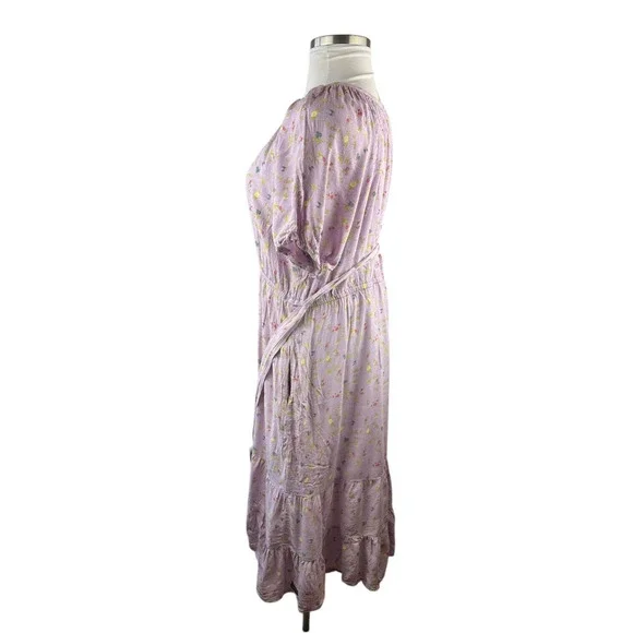 Matilda Jane Enchanted Garden Lavender Artist Floral Tiered Maxi Dress Size XXL - Picture 8 of 14